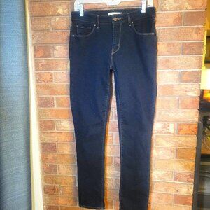Levi's Classic Mid Rise Skinny Ankle Jean - Dark Wash - Size 29